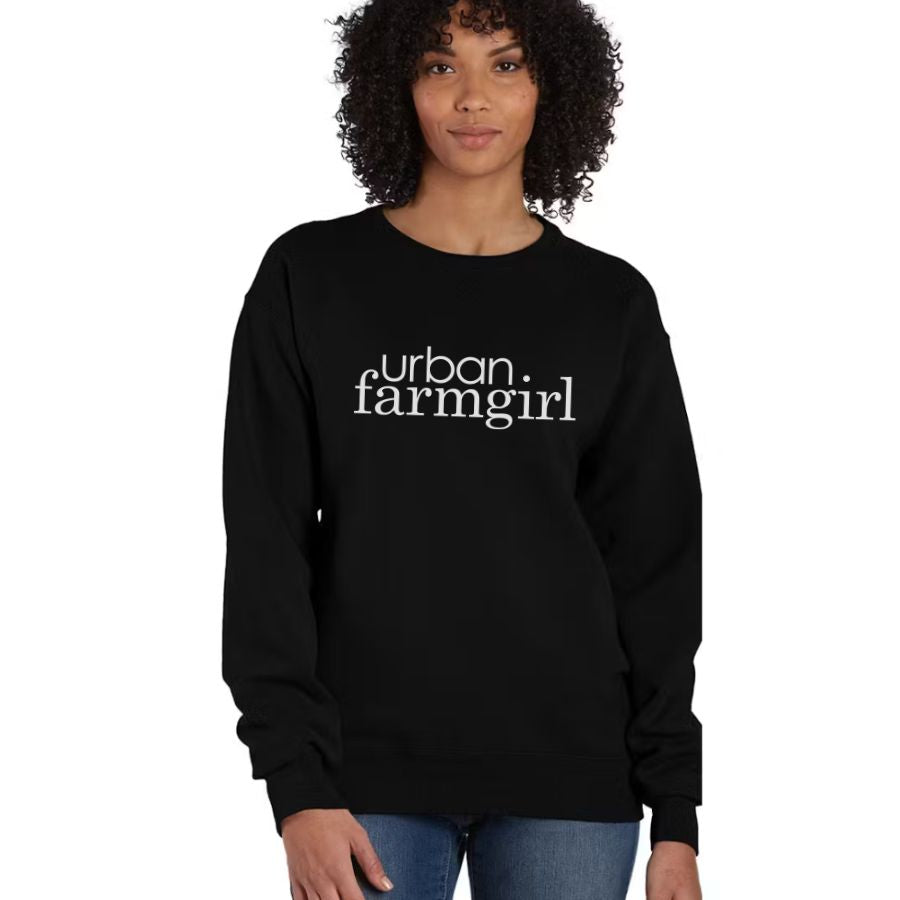 UF Black Crewneck Sweatshirt – Urban Farmgirl