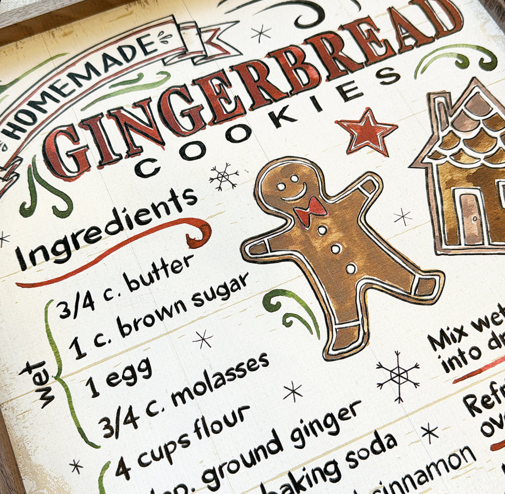 Gingerbread - Wood Framed Artwork