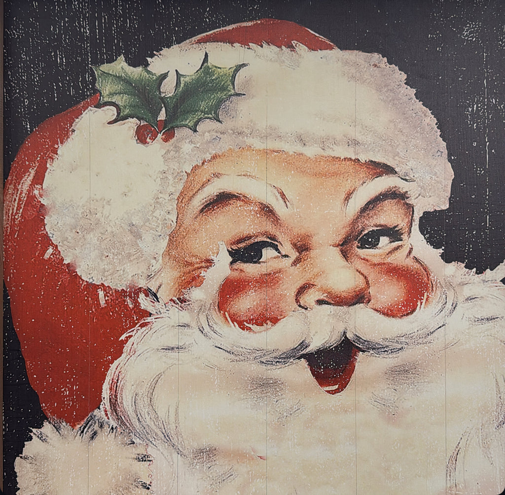 Rosy Cheeks Santa Sign