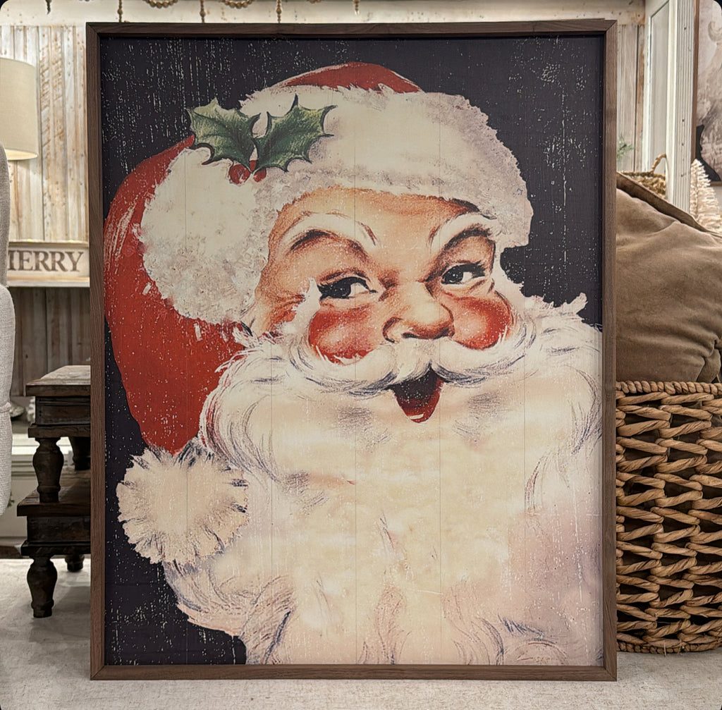 Rosy Cheeks Santa Sign