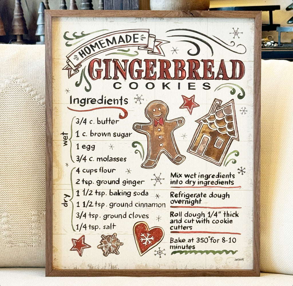 Gingerbread - Wood Framed Artwork