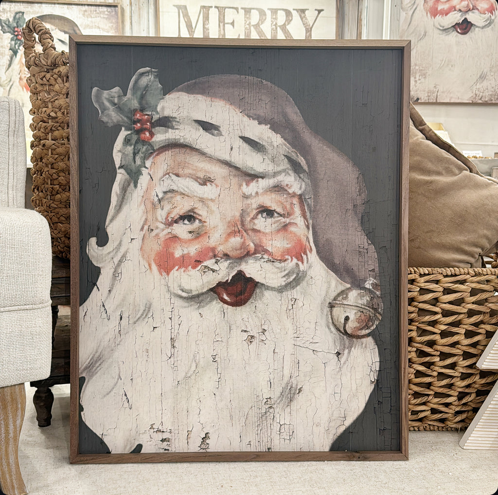 Jolly Santa Sign - Green