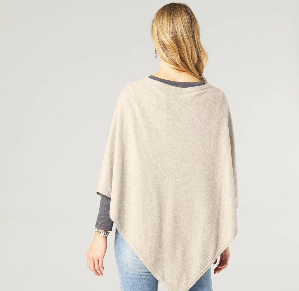Taupe Brushed Poncho