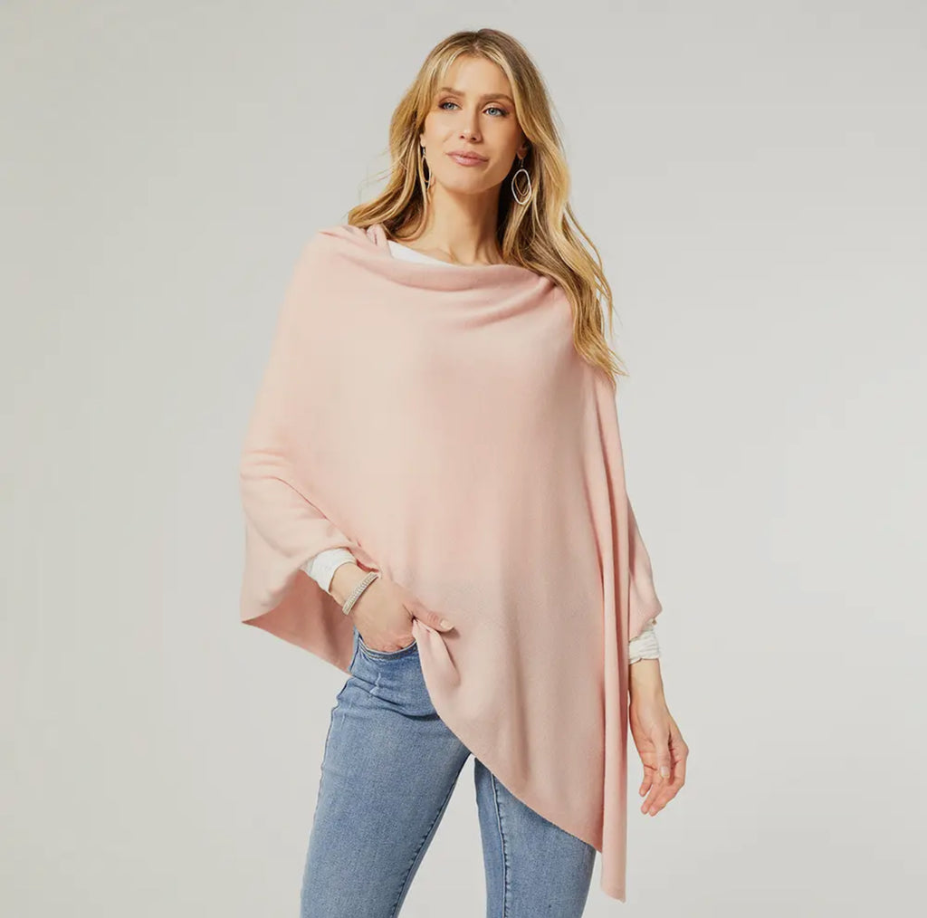 Lightweight Poncho - Rose