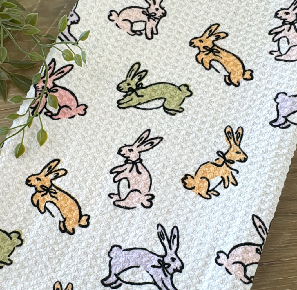 Geometry Bunny Towel #1