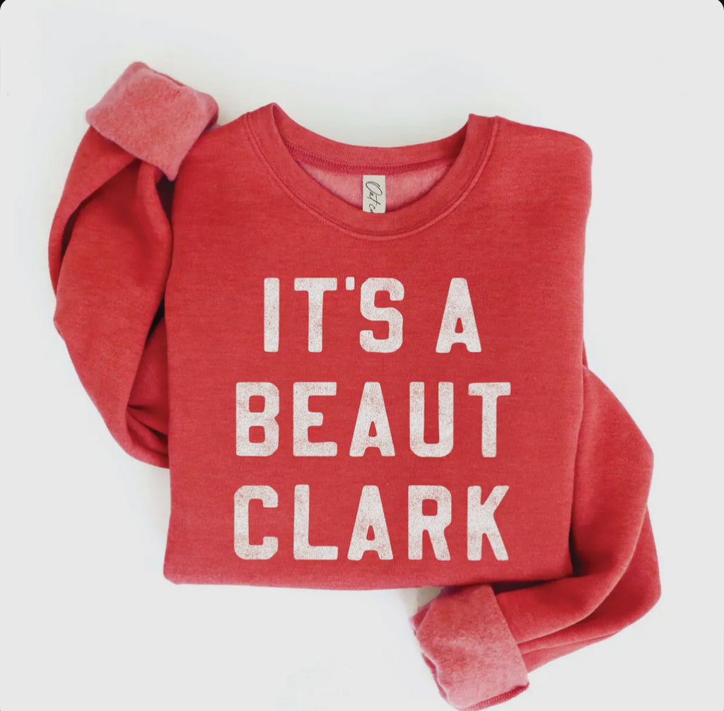 It's A Beaut Clark Sweatshirt - Red PRE-ORDER