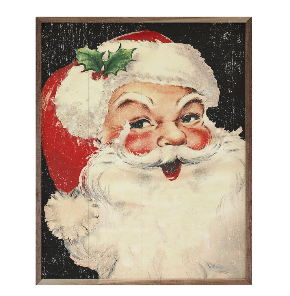 Rosy Cheeks Santa Sign