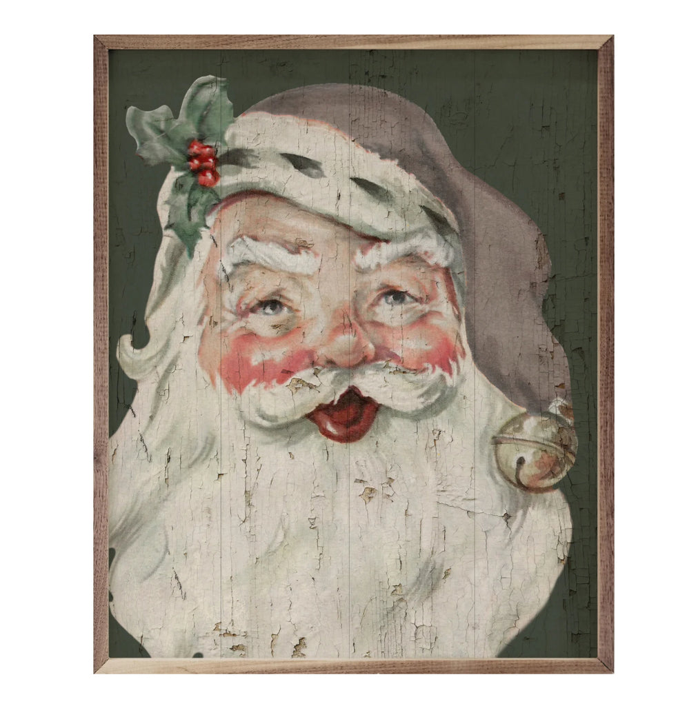 Jolly Santa Sign - Green