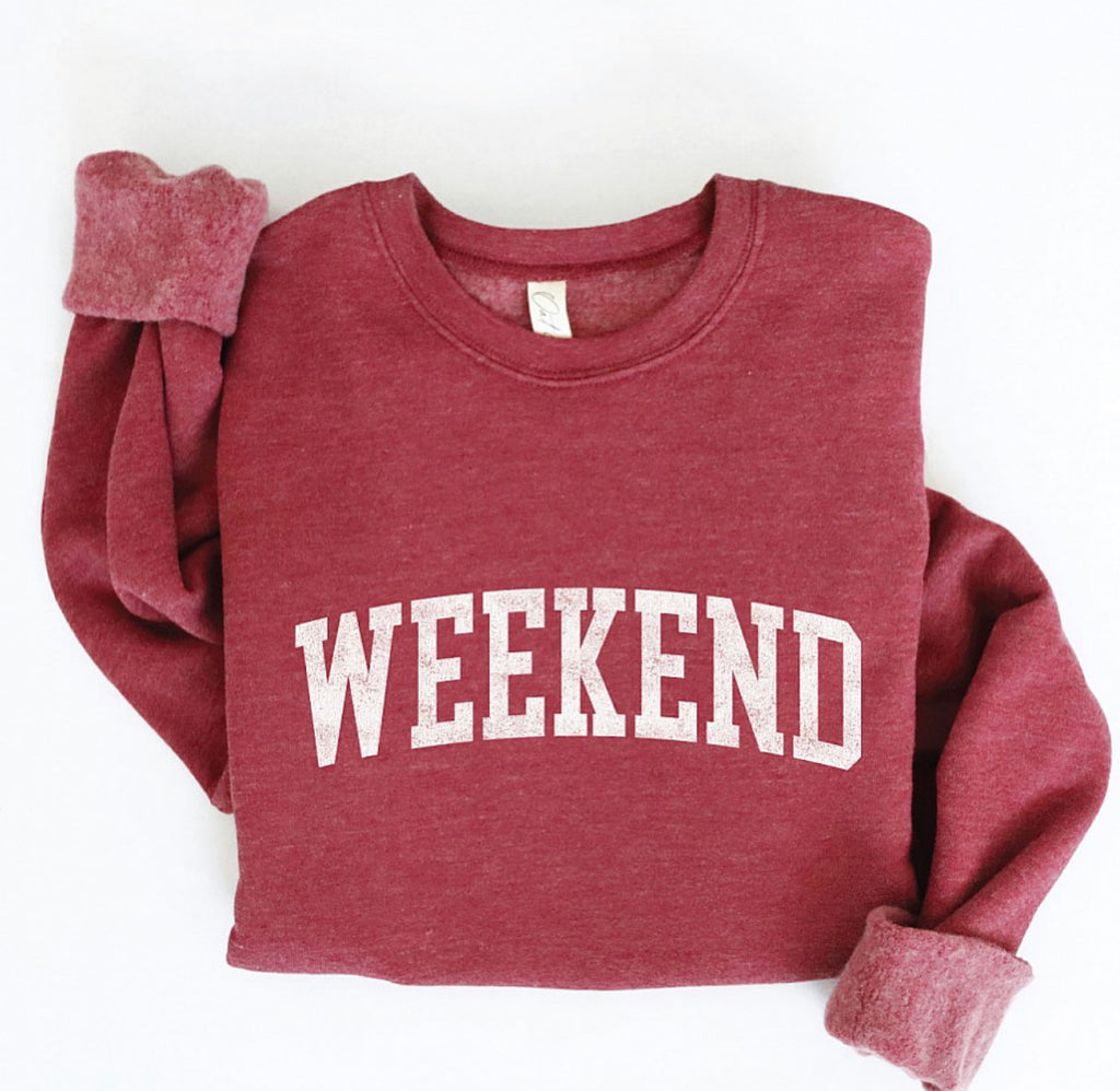 Weekend Sweatshirt - Maroon