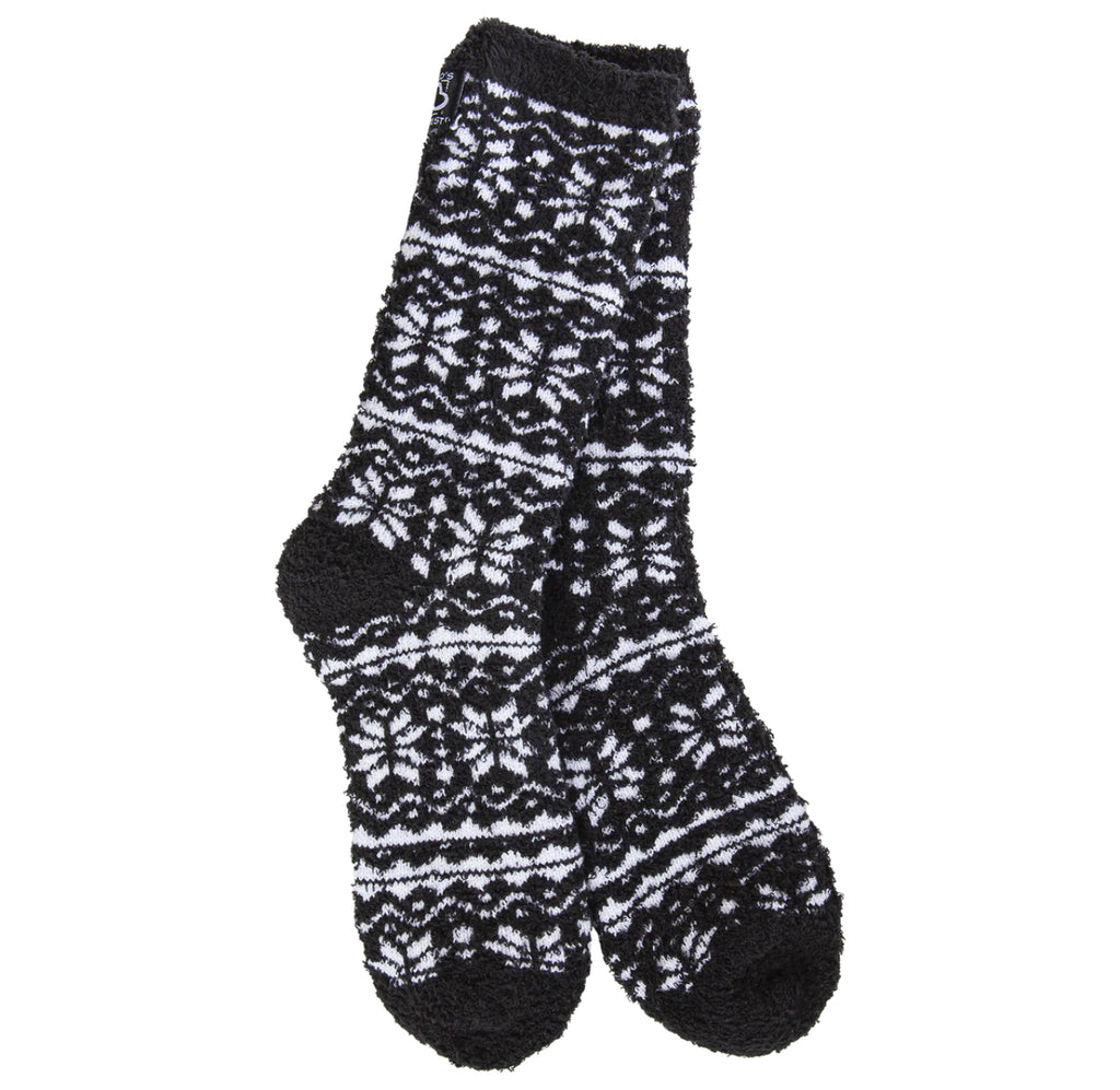 Black Snowflake Socks