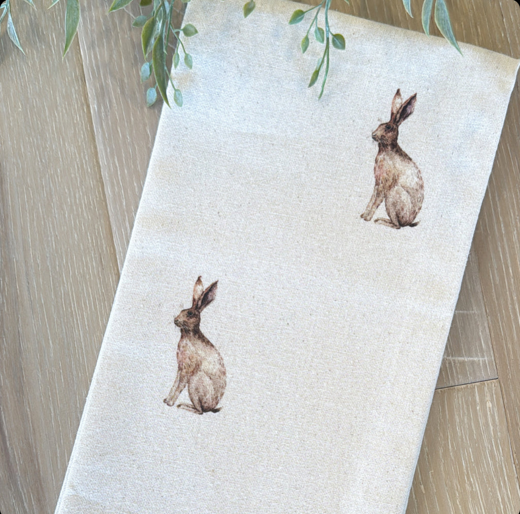 Brown Bunny Dish Towel