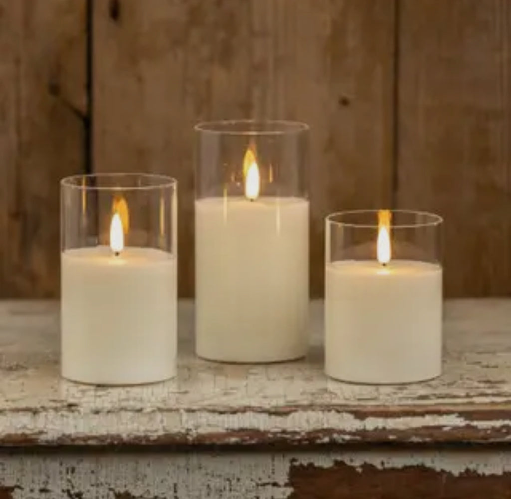Clear Flameless Candle (3 Sizes)