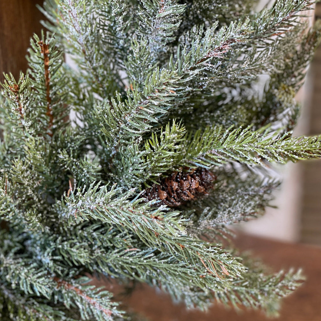 Frosted Spruce Wreath - 22”