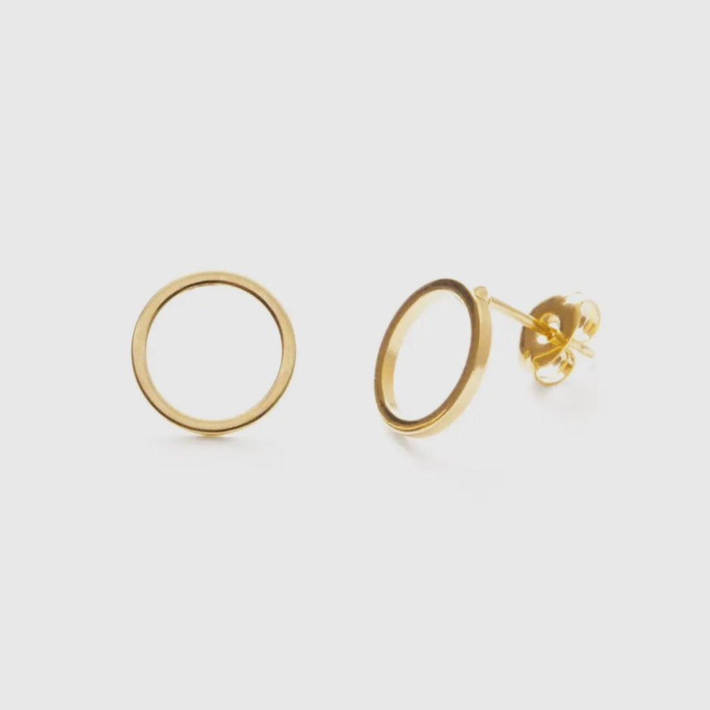 Sm. Circle Stud Earrings