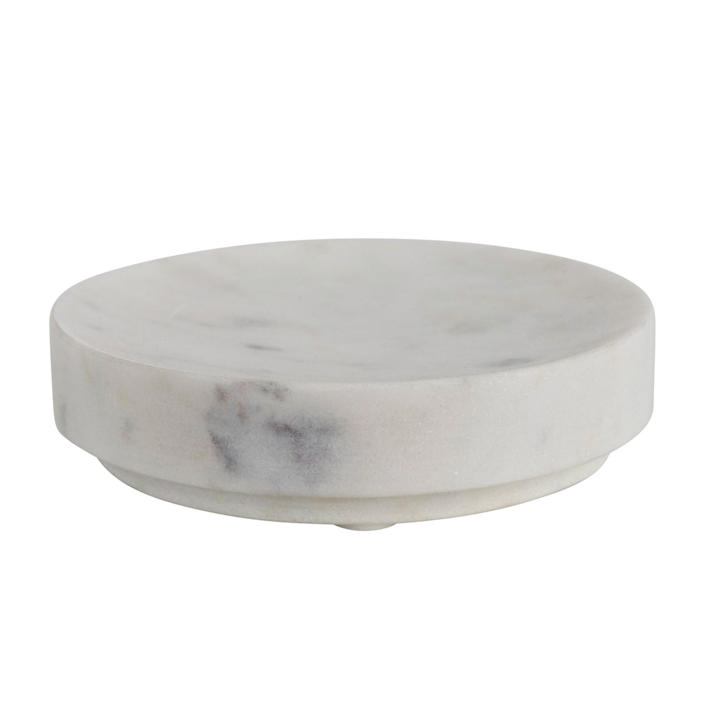 White Marble Soap Dish Plate