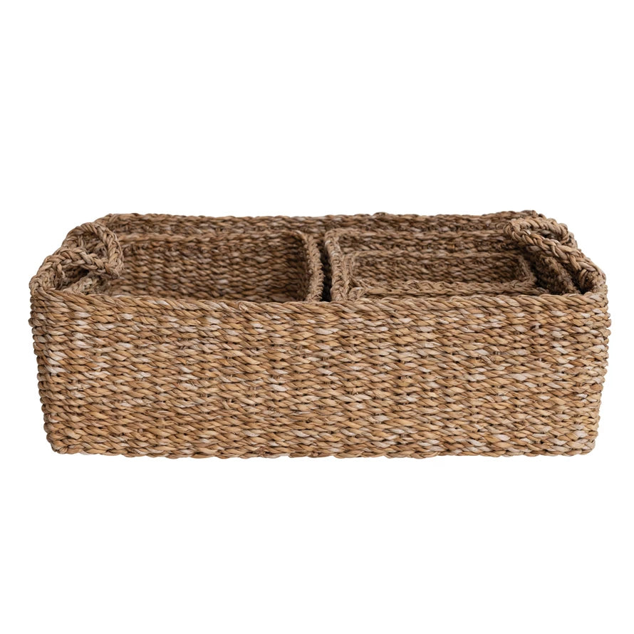 Rectangular Seagrass Basket - 3 sizes