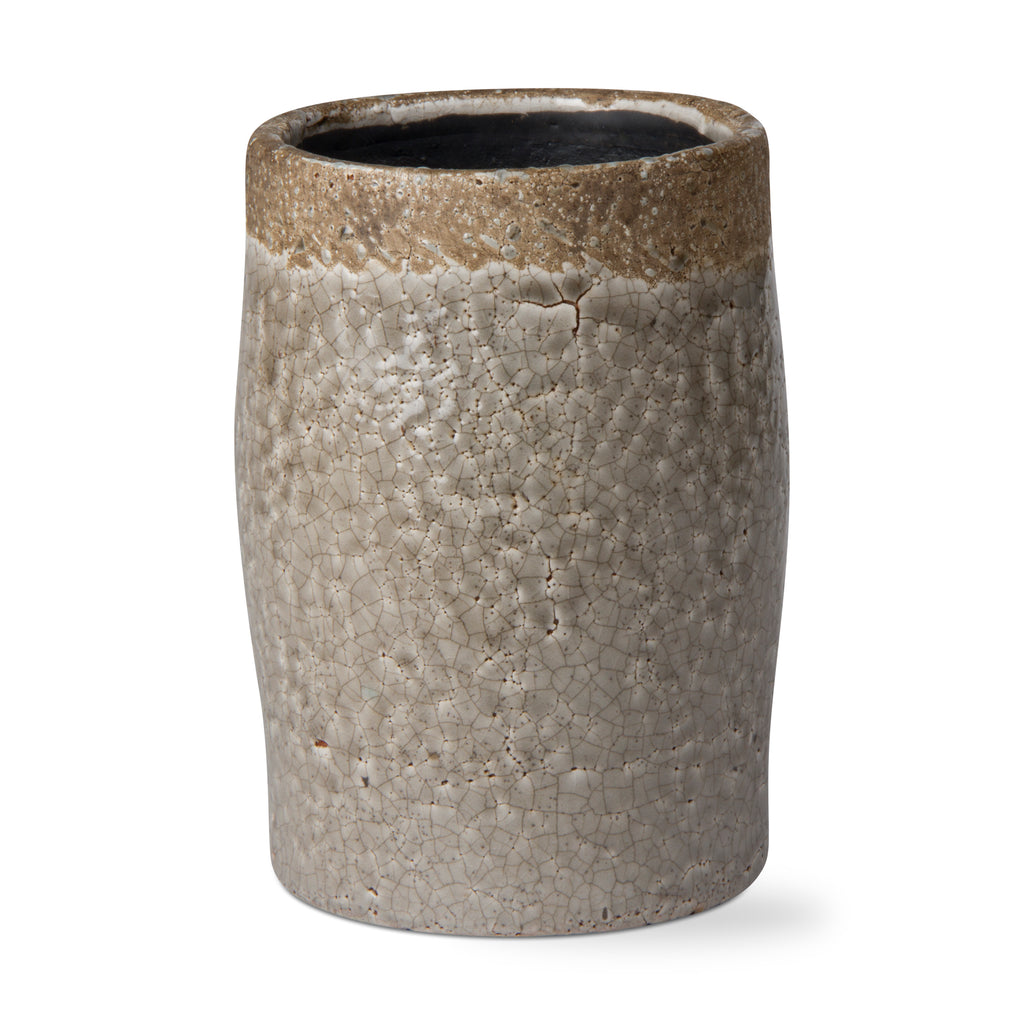 Gray Crackle Vase