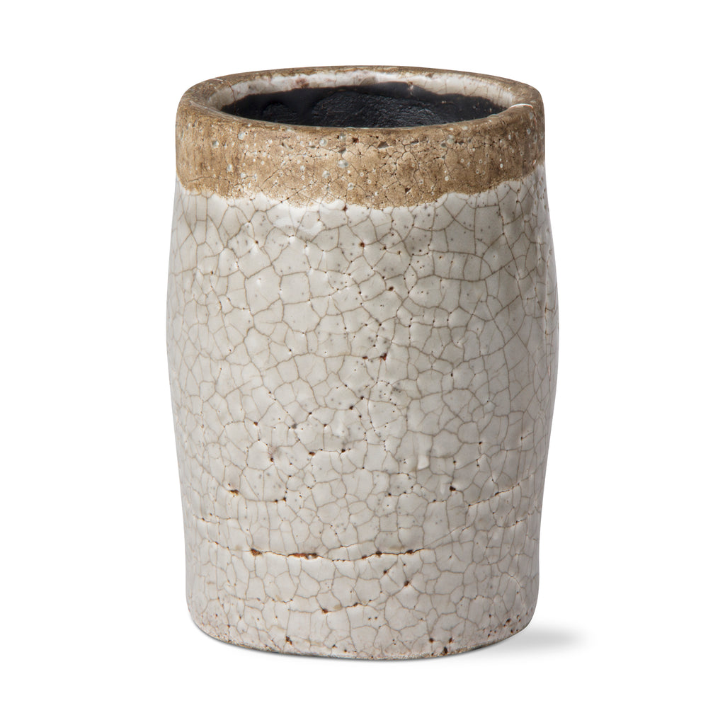 Gray Crackle Vase