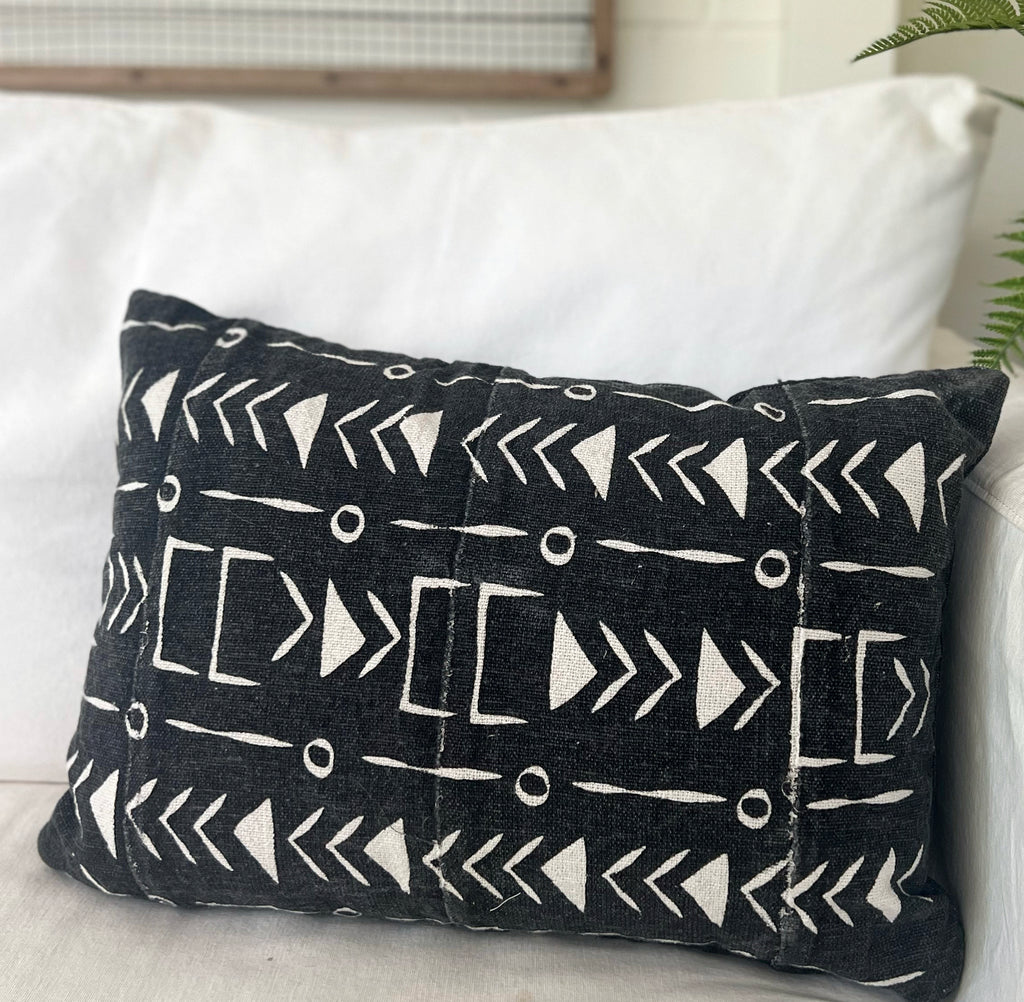 LAST CHANCE Black Aztec Pillow