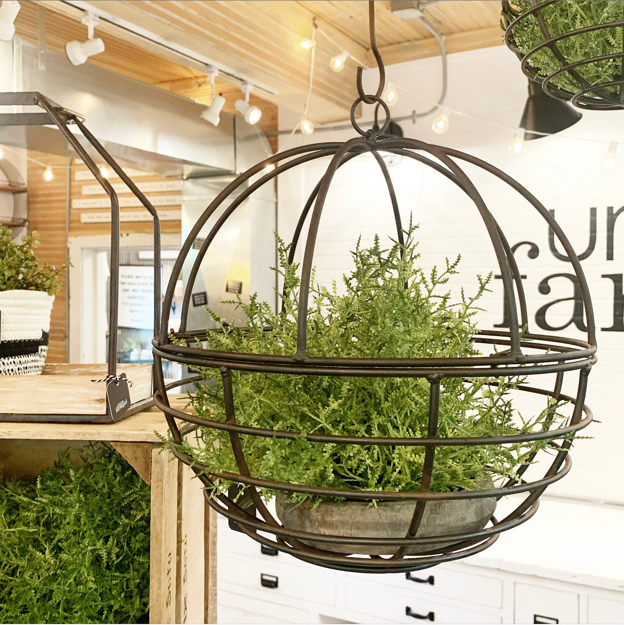 hanging plant basket indoor Round Hanging Planter