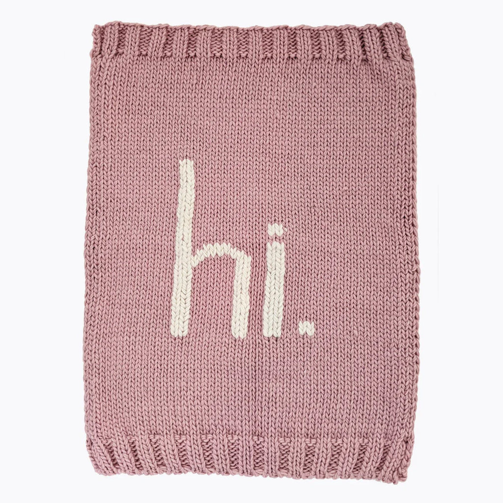 Hi. Knit Baby Blanket - 4 colors